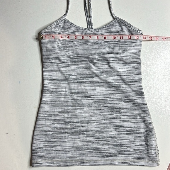 Lululemon Power Y Tank in Wee Are From Space Ice Grey Alpine White size 6 - Picture 8 of 9